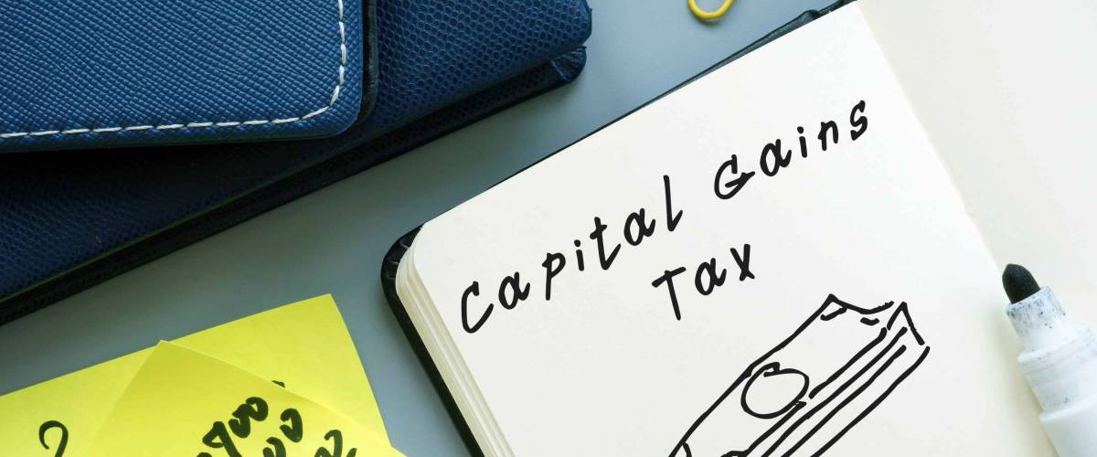 Business concept about Capital Gains Tax with phrase on the page.