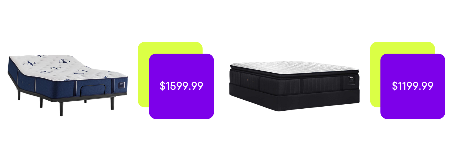 Stearsn & Foster mattress and Kirkland Signature mattress