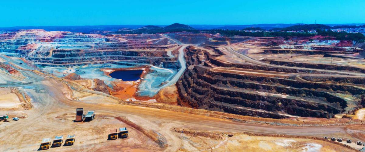 Copper mine open pit Atalaya Rio Tinto. Spain.
