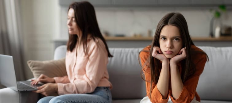 Mom and teenage daughter