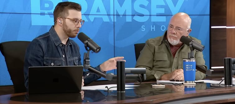 Dave Ramsey hosting his show