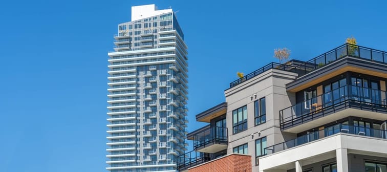 Condo buildings in Vancouver