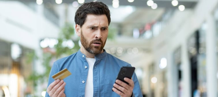 Man with credit card