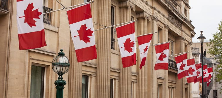 Canada House on Trafalgar Square, London