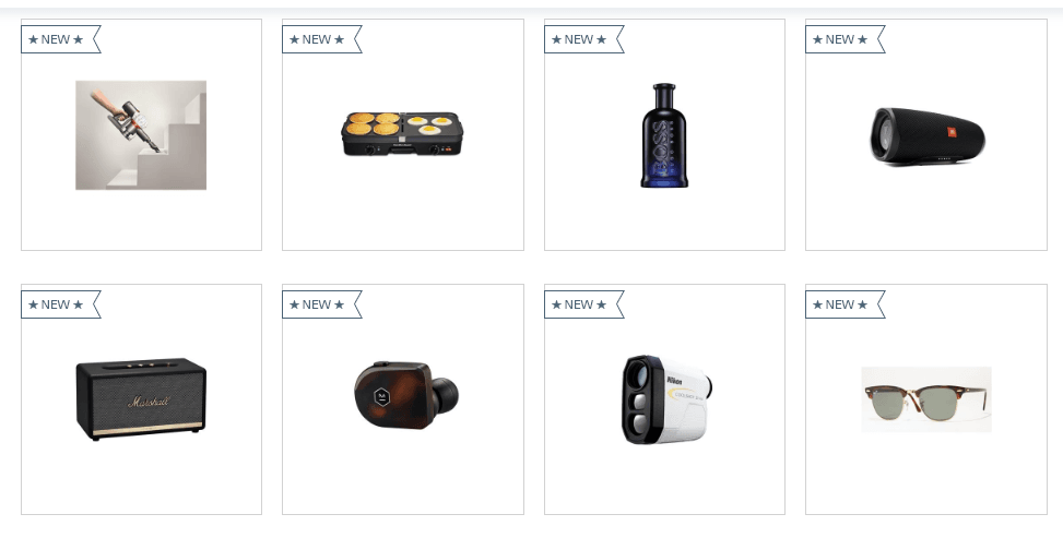 Some of the items available from the HSBC Rewards Catalog.