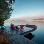 Muskoka chairs in cottage country