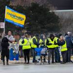Canada Post employees on strike