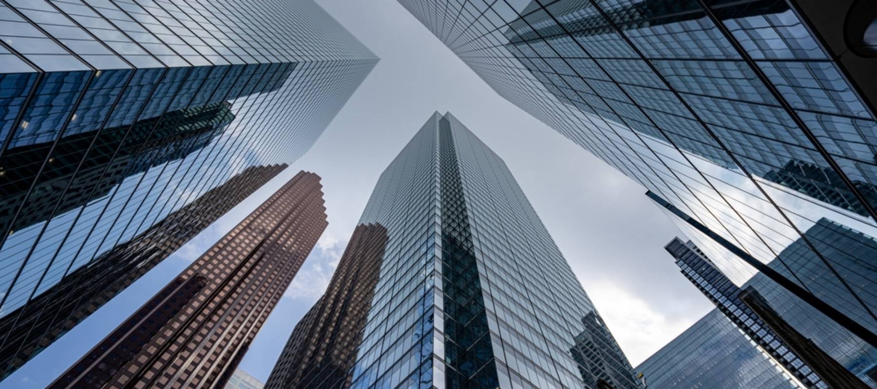 Business skyscrapers in the Financial District, Toronto Downtown