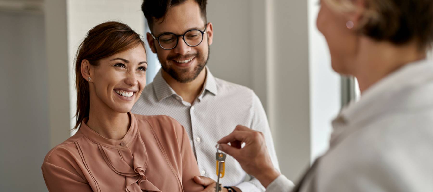 Couple buying a house