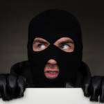 Burglar looking suspicious