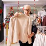 Older man shopping