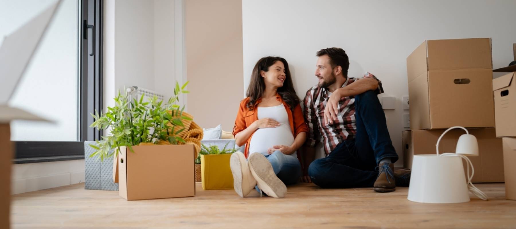 Young couple expecting child