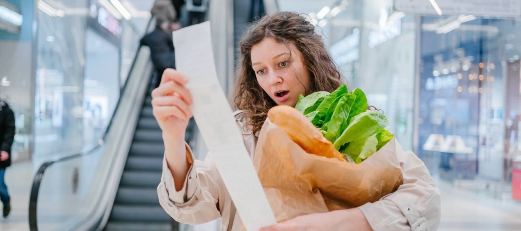 Shocking grocery bill because of inflation