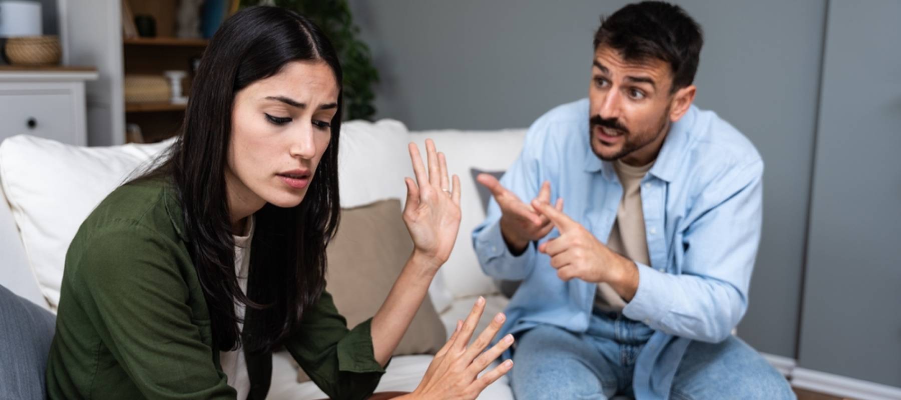 Young couple arguing