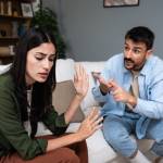 Young couple arguing