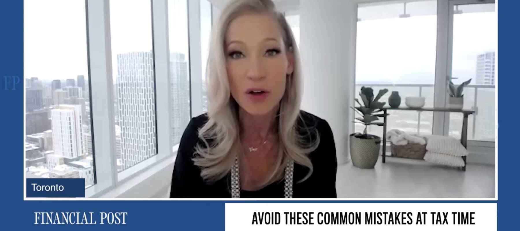 Woman talking about what mistakes to avoid at tax time