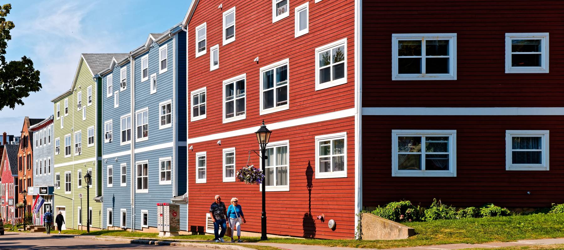 Row of homes in Charlottetown