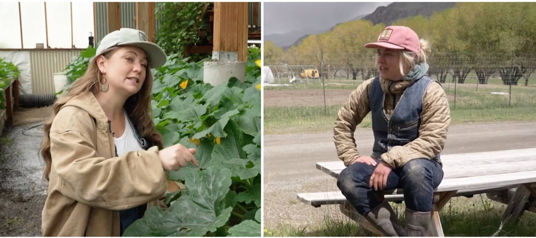 Two female farmers from Montana