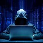 Hooded cyber hacker