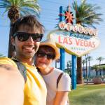Happy couple in Las Vegas