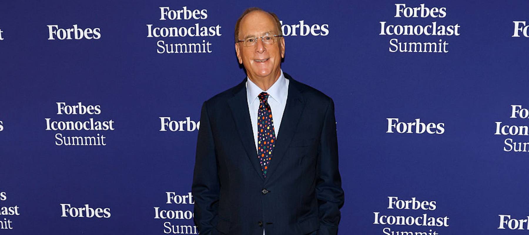 Larry Fink attends the 2025 Forbes Iconoclast Summit
