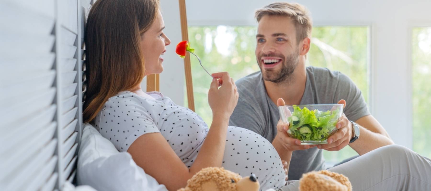 Young couple expecting child