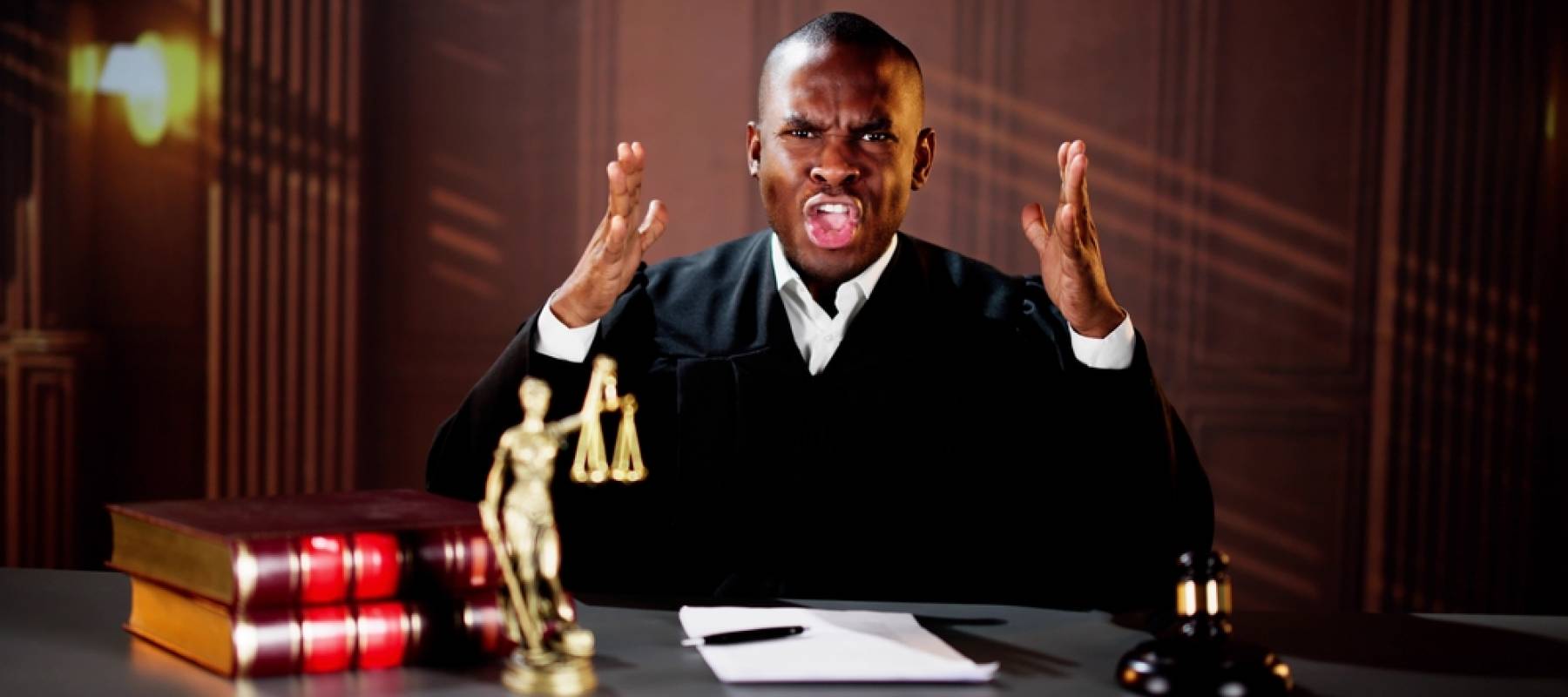 Angry judge