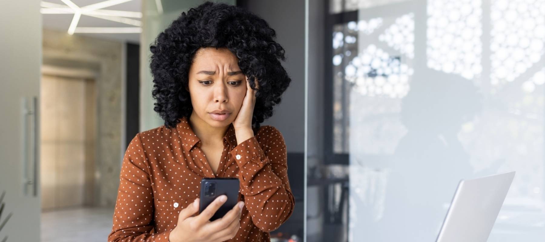 Woman looking confused