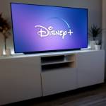 Woman watching Disney+