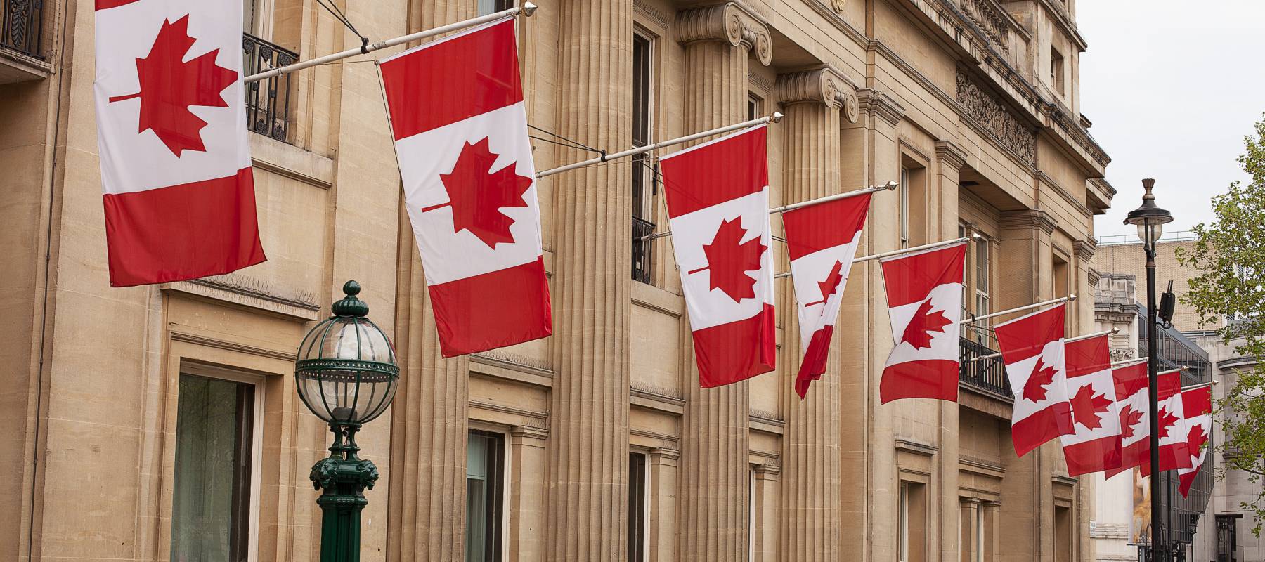 Canada House on Trafalgar Square, London