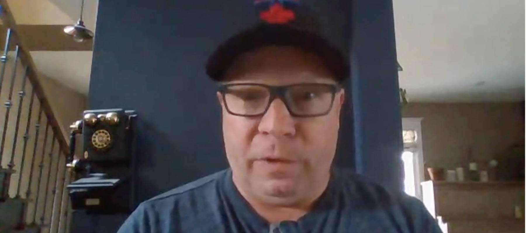 Man being interviewed