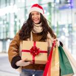 Young person holiday shopping