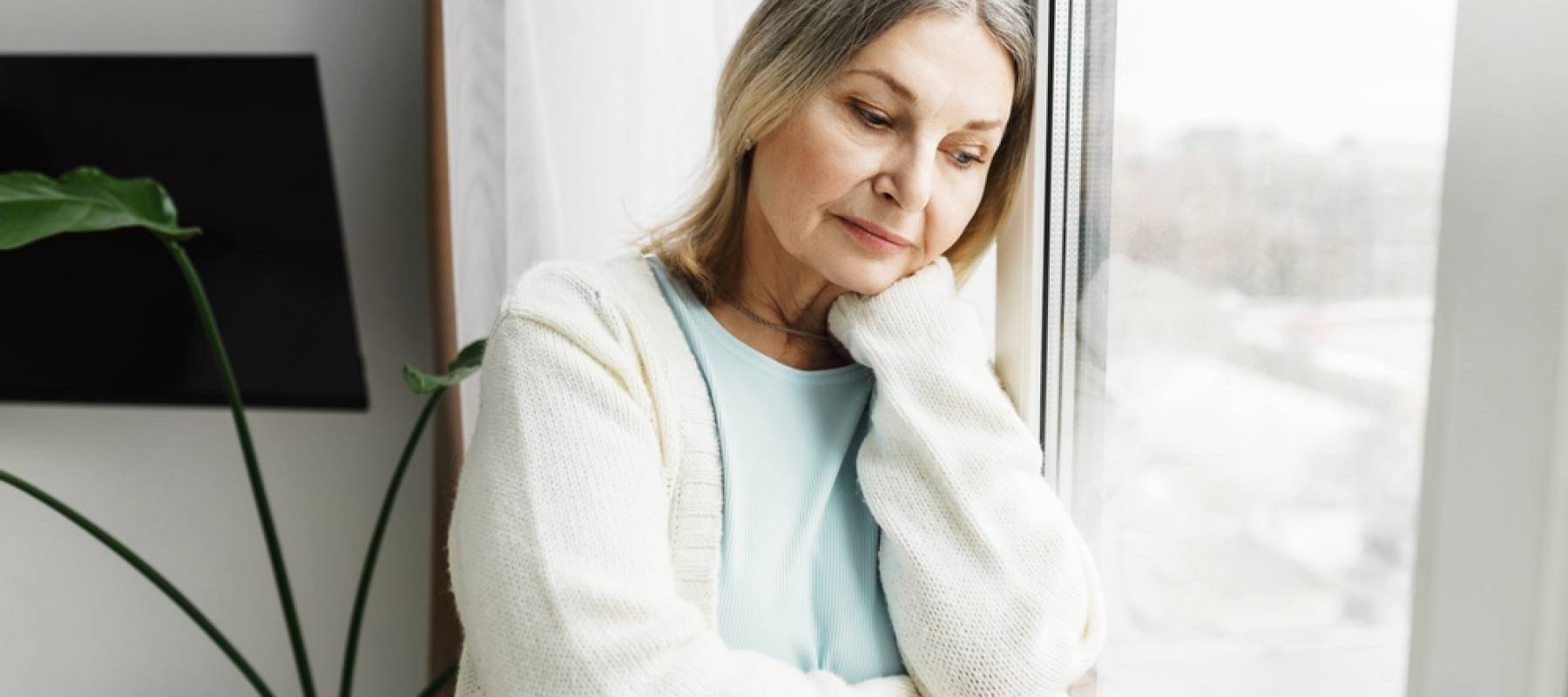 Retired person with the winter blues