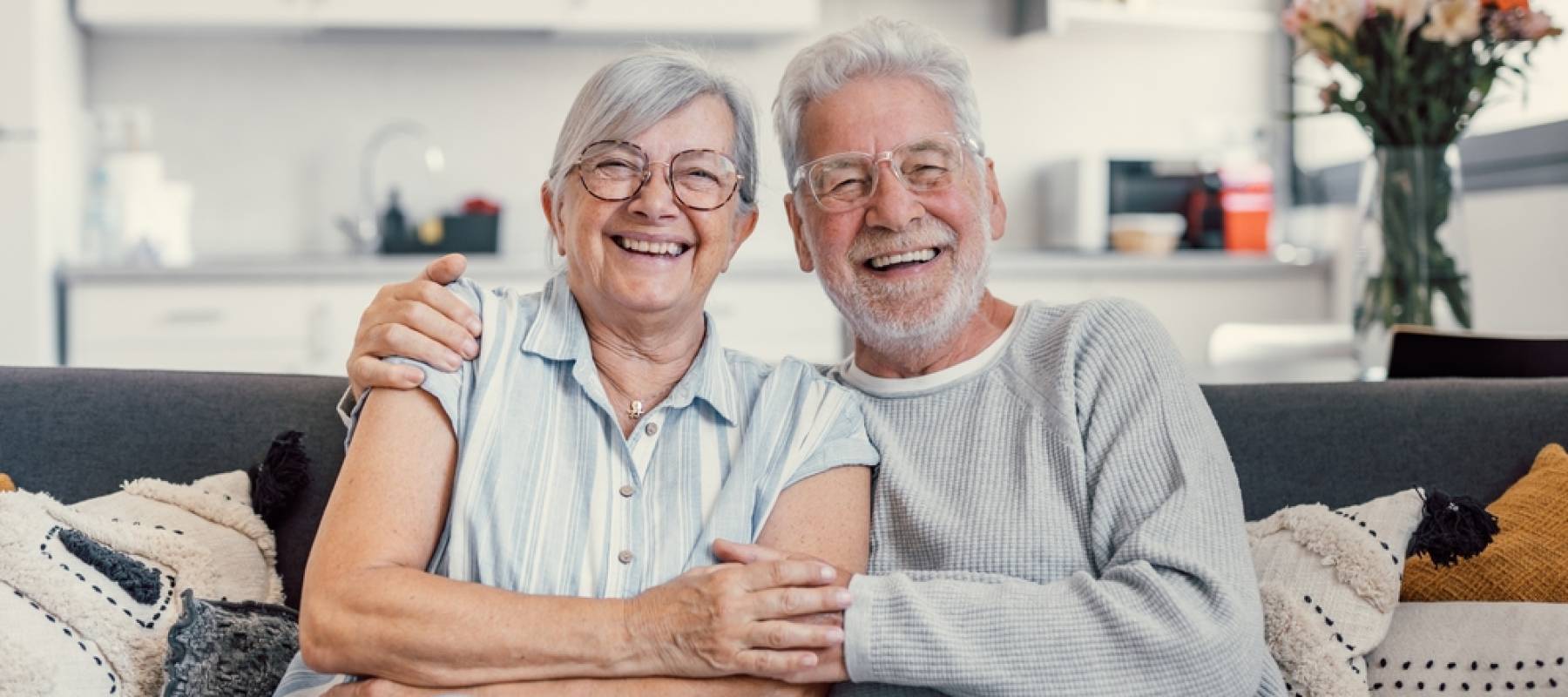 Happy retired couple