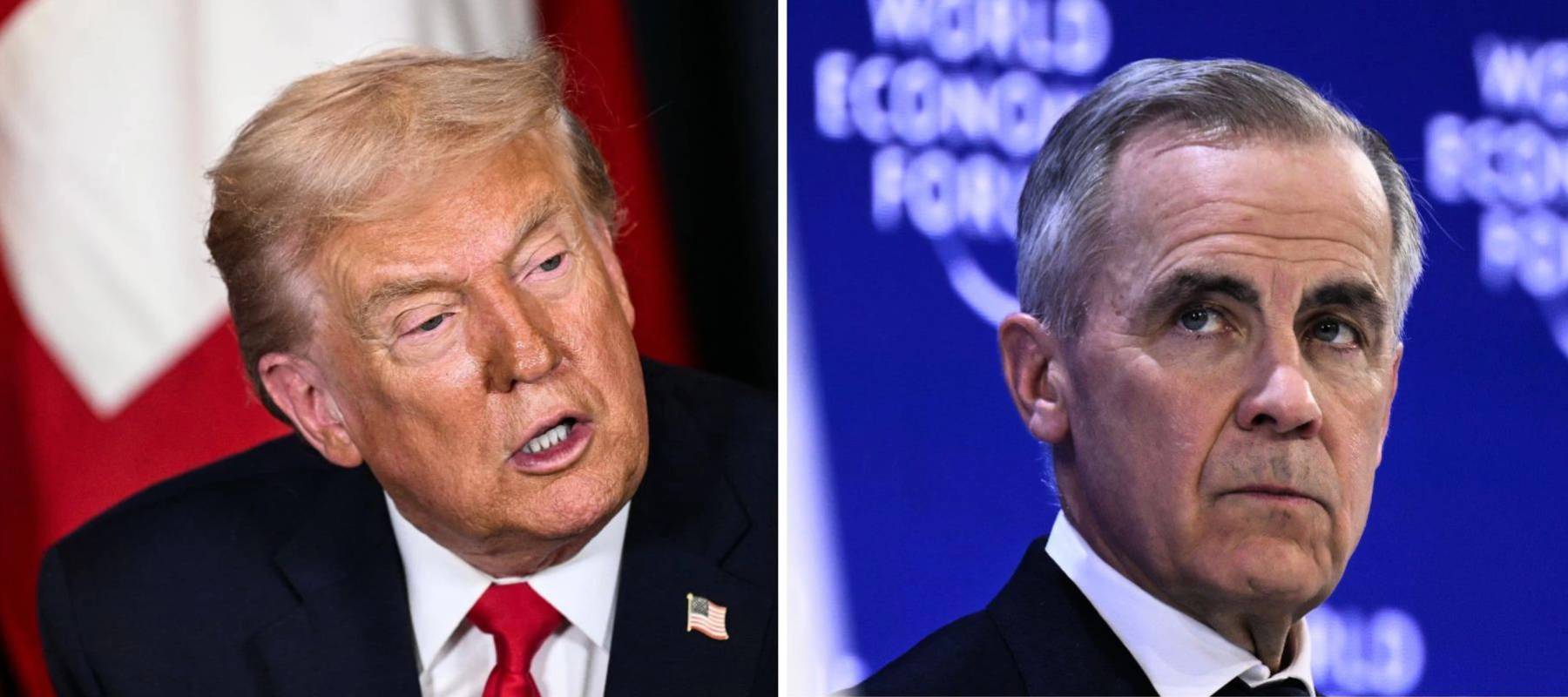 Donald Trump and Mark Carney