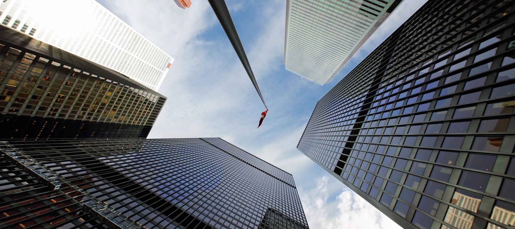 Toronto downtown skyline, First Canadian Place and Bay street