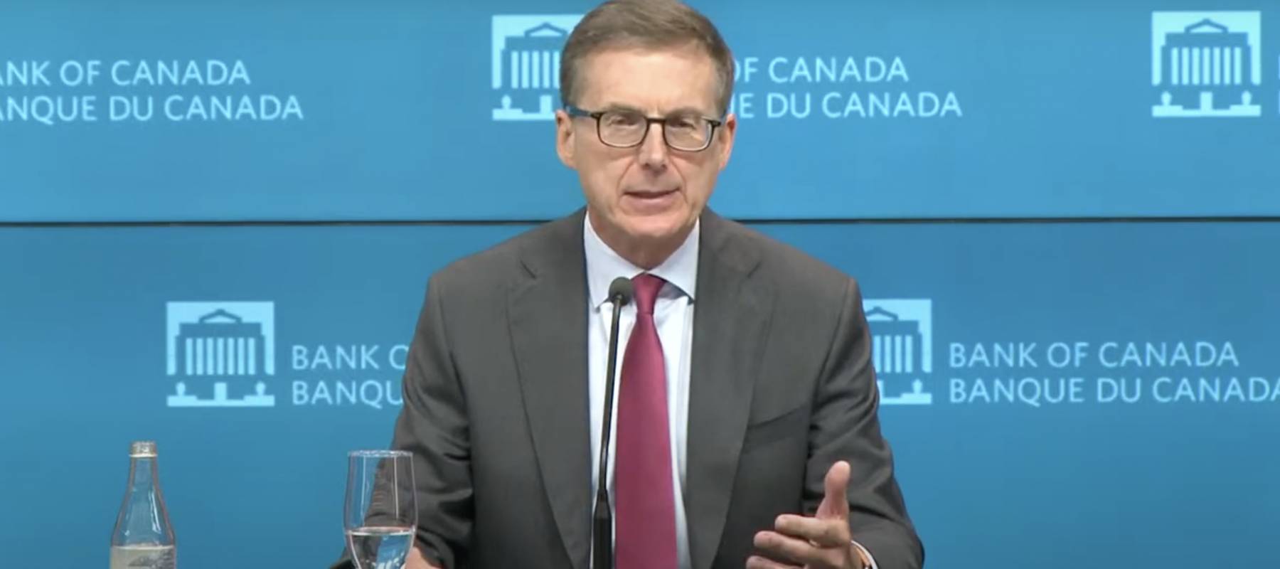 Bank of Canada Governor Tiff Macklem speaks at press conference