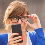 Girl with cellphone.
