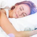 Woman sleeping.