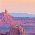 Sunrise in Hunts Mesa navajo tribal majesty place near Monument Valley, Arizona, USA