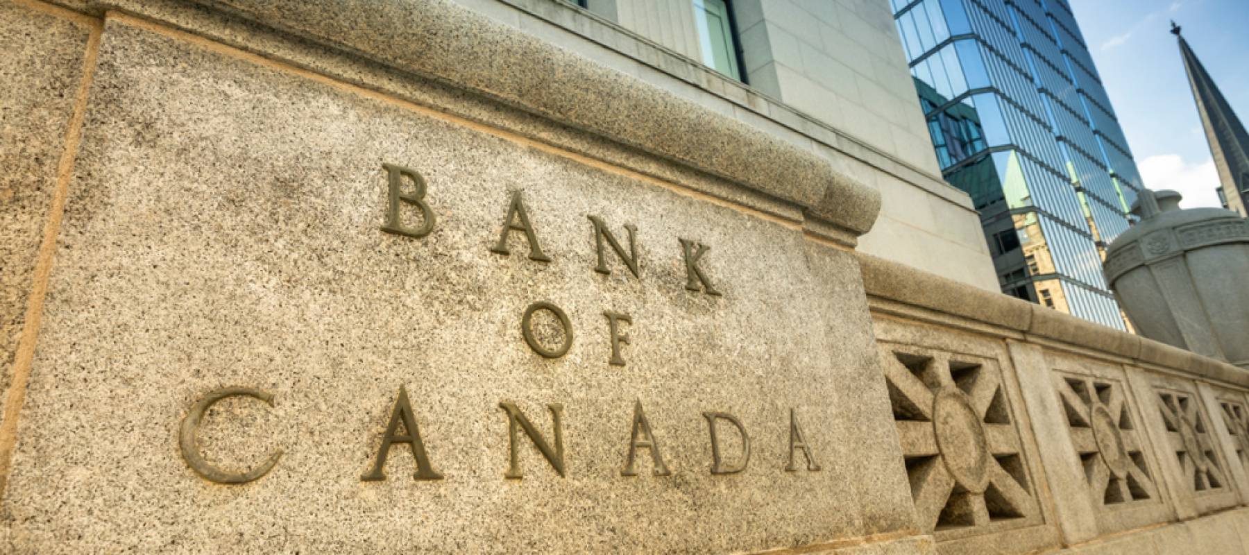 Bank of Canada financial institution office building exterior in downtown Ottawa Ontario