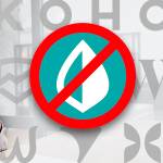 A reviewer sits next to a Mint logo with a 'no' sign around it