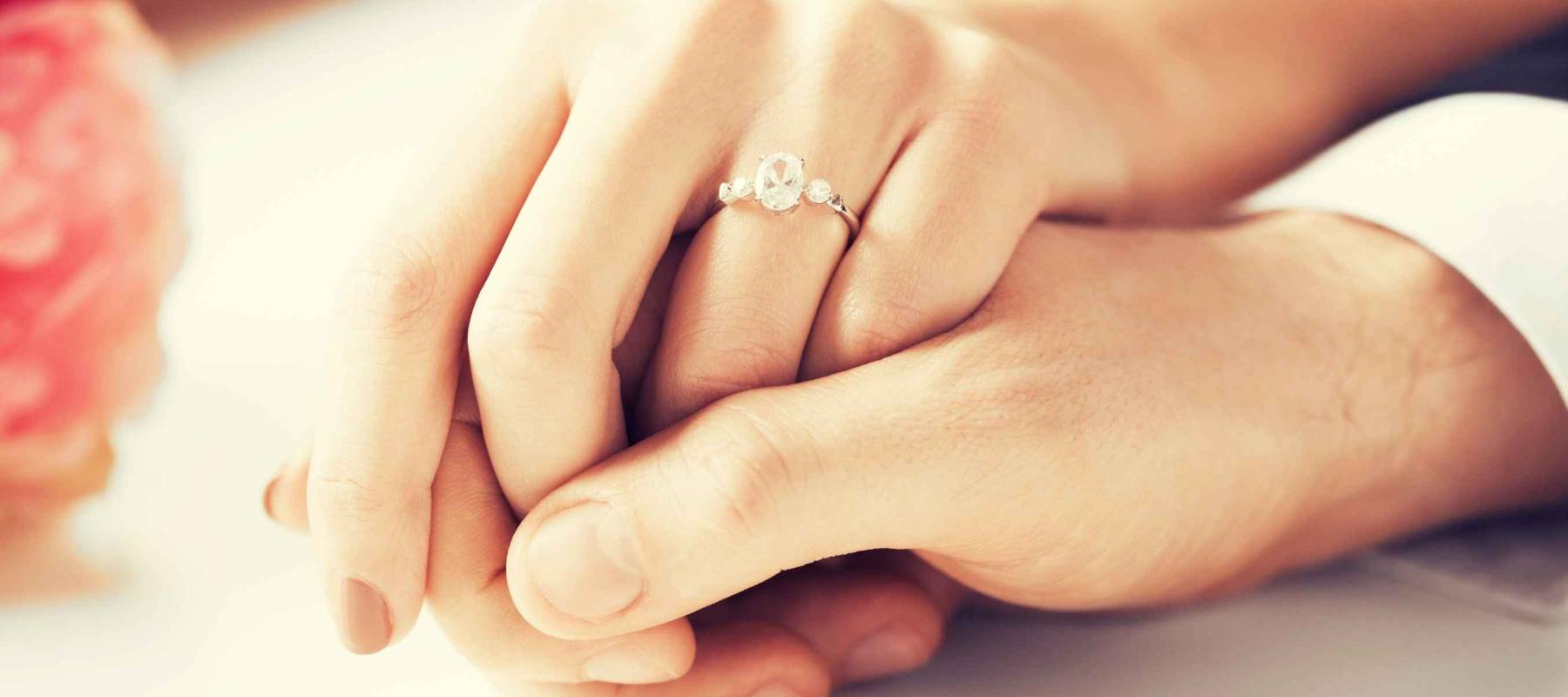 picture of man and woman with wedding ring