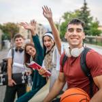 Students hanging out