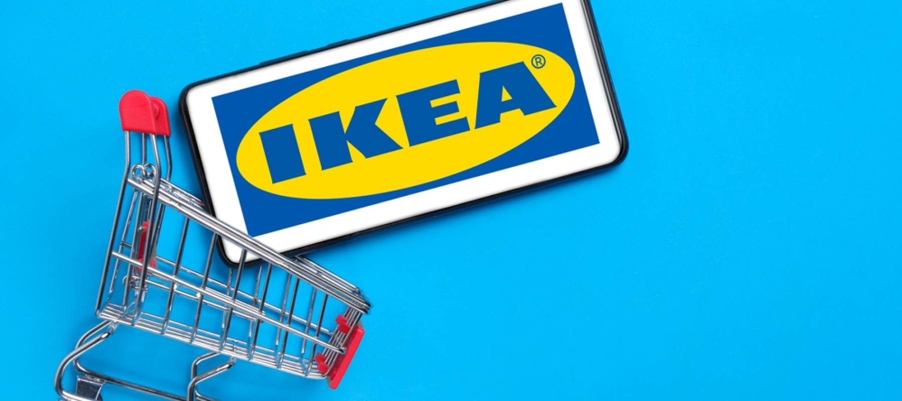 Smartphone with IKEA logo