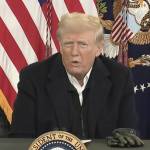 President Trump talking at press conference
