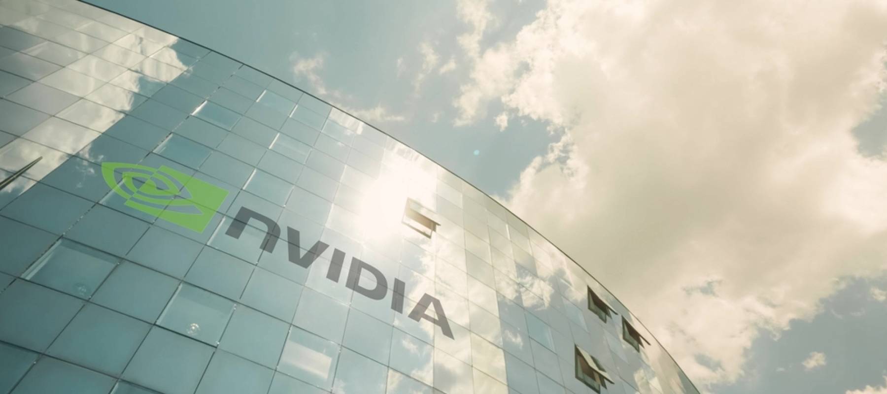 Nvidia logo on office building