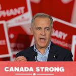 Canada's Prime Minister Mark Carney speaks during a campaign rally at the Metropolitan Centre in Toronto, Ontario, on April 4, 2025