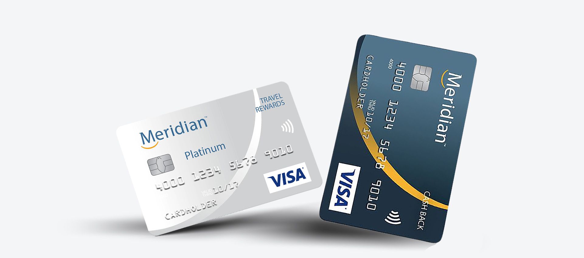 Meridian platinum travel rewards card and Meridian Cash back card