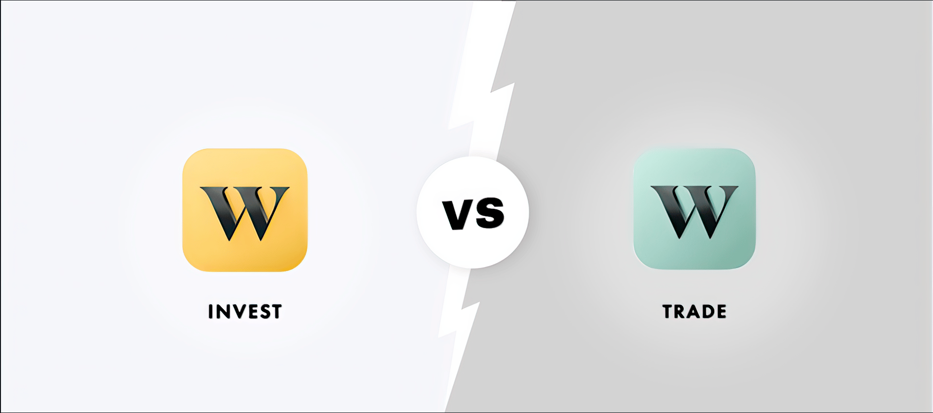 Wealthsimple invest app icon vs. wealthsimple trade app icon